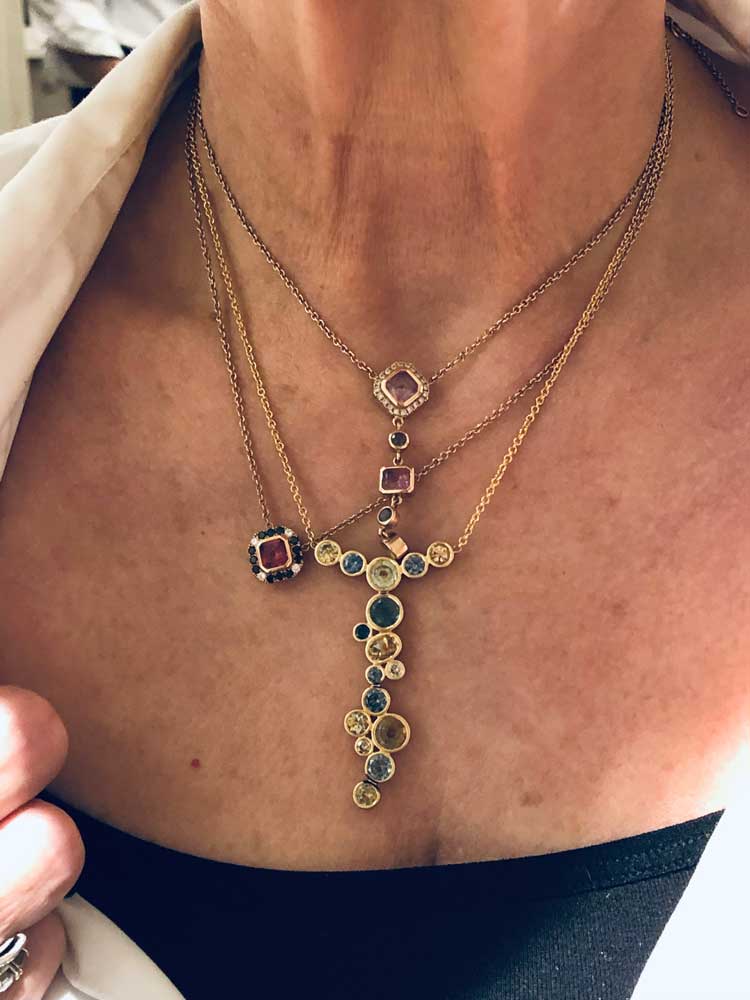 Layered Gemstone Necklaces