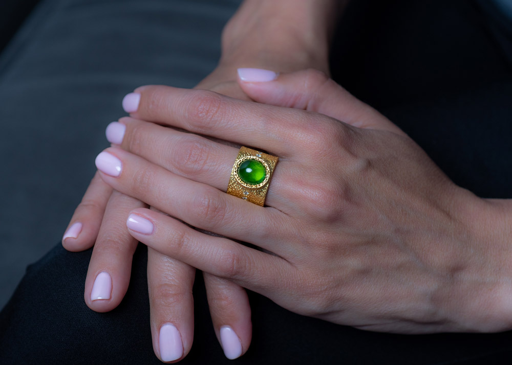 Demantoid Ring