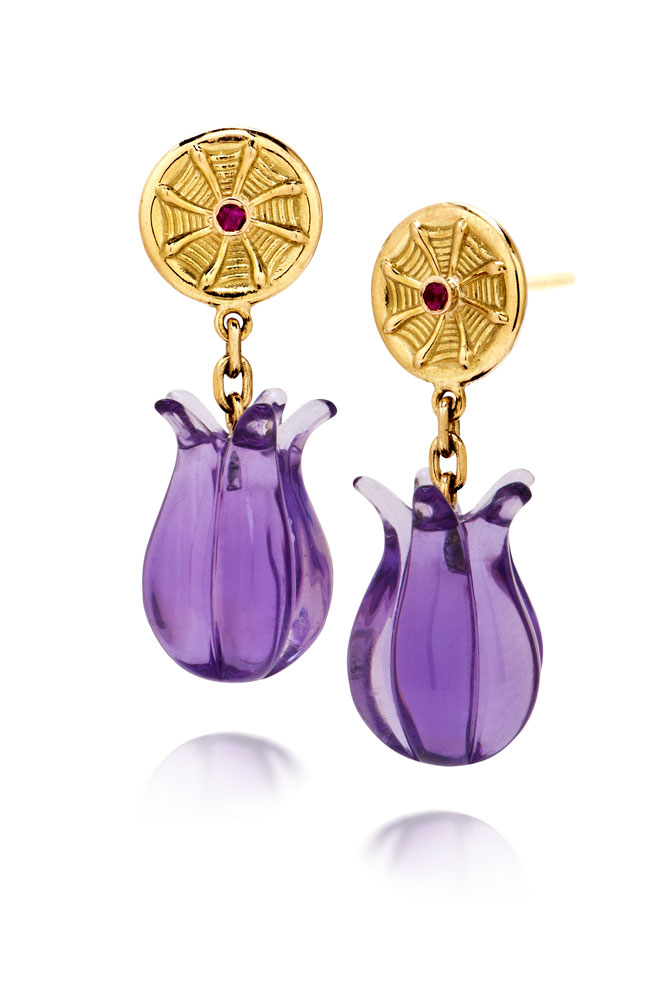 DWDAmethystFlowerdrop web