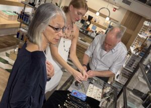 Diana Widman at a Trunk Show